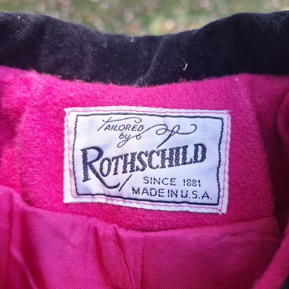 Rothschild Girl's Winter Coat Size 4 Pink & Black - Picture 4 of 4
